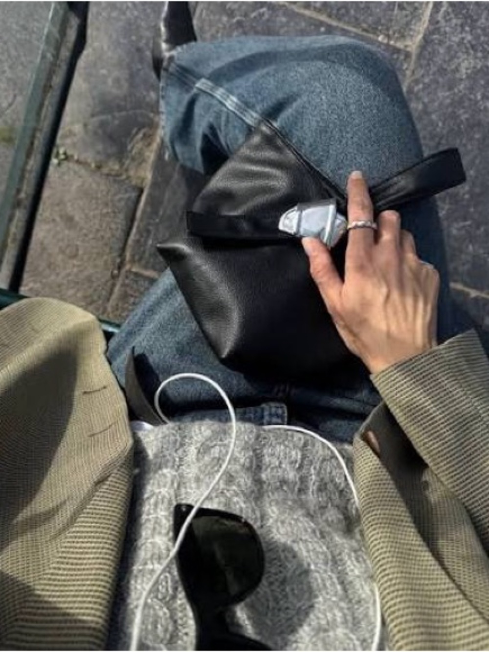 Brandon Maxwell x MERIT Black Signature Bag